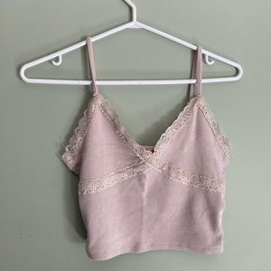 garage beige tank top